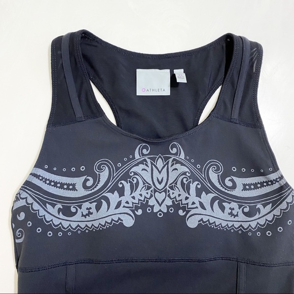 Athleta Black Athletic Racerback Tank Top Size XS - Picture 4 of 5